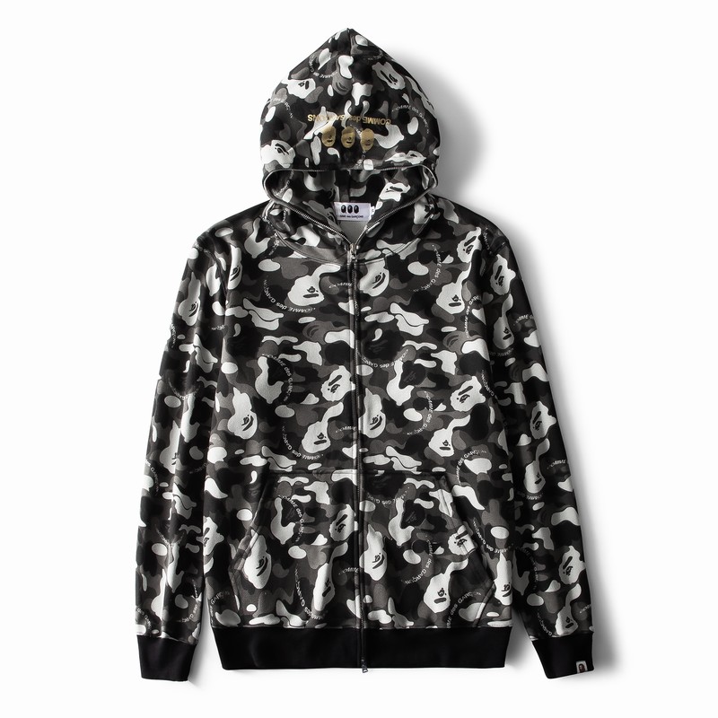 Bape Hoodie Black Grey M-2XL B36XC2143